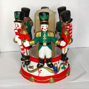 Vintage PartyLite Soldier Drummer‎ Boy Nutcracker Christmas Pillar Candle Holder